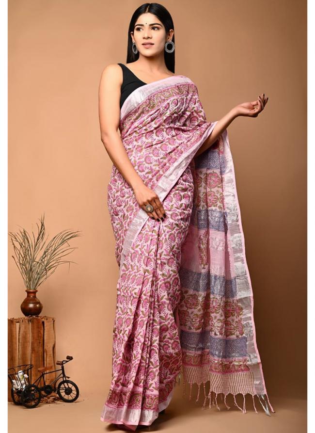 Cotton  Multi Daily Wear Printed Saree